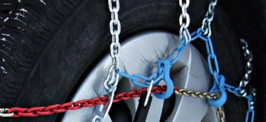 цепи для колес автомобиля