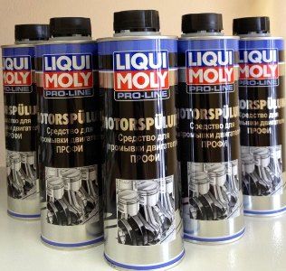 Линейка промывок масляной системы Liqui Moly На основании отзывов о самостоятельной промывке двигателя сольвентом